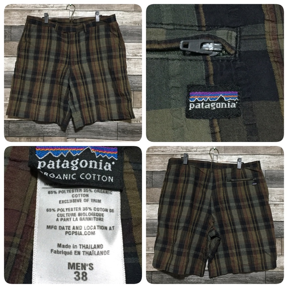 Patagonia Seersucker Plaid Shorts Men’s 38 (Inseam 10) Lightweight Casual